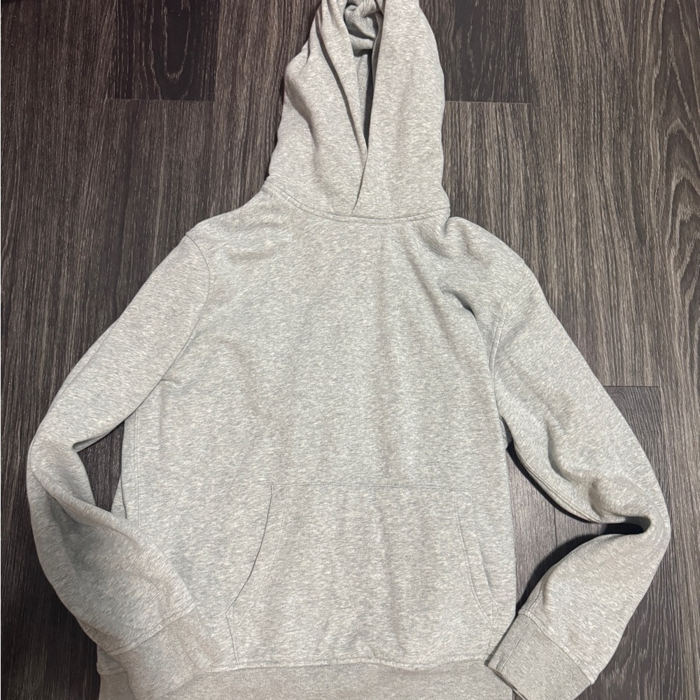 GAP Light Heather Gray Fleece-Lined Hoodie